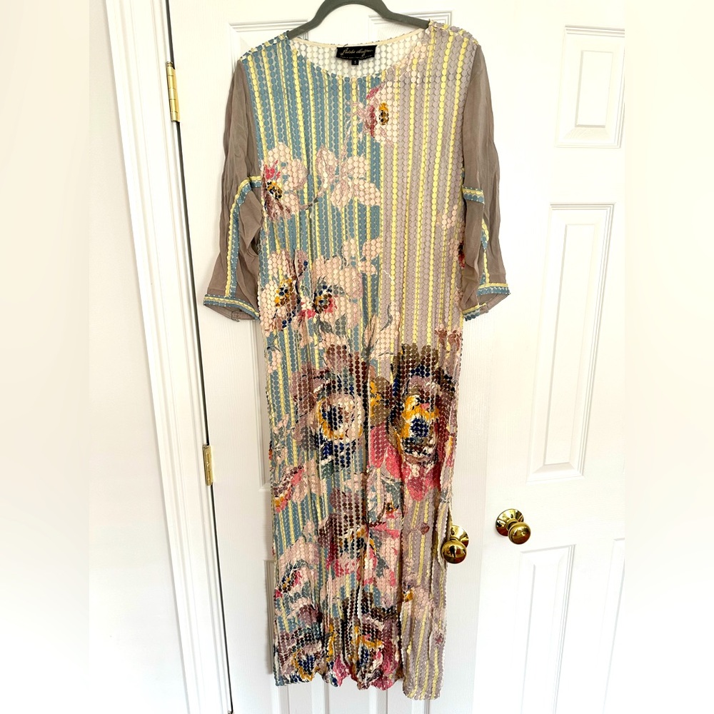 GEISHA Designs Dress with Floral Texture